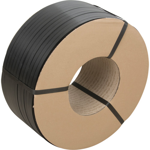 Feuillard, Polypropyl&egrave;ne, 5/8" la x 6000' lo, Noir, Calibre Manuel Southpoint Industrial Supply