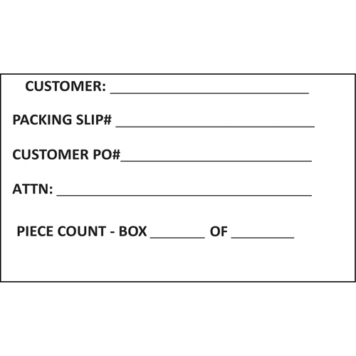 Generic Shipping Label, 4" W x 6" L, White Southpoint Industrial Supply