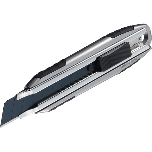 Couteau autoverrouillable, 18 mm, Acier au carbone, Robuste, Prise en Aluminium Southpoint Industrial Supply