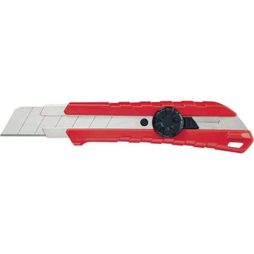 Snap-Off Knife, 25 mm, Carbide, Rubber/Polypropylene Handle Southpoint Industrial Supply