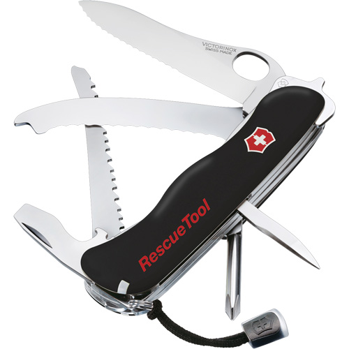 RescueTool Pocket Knife, 12 Functions, 0.3 lbs. Southpoint Industrial Supply