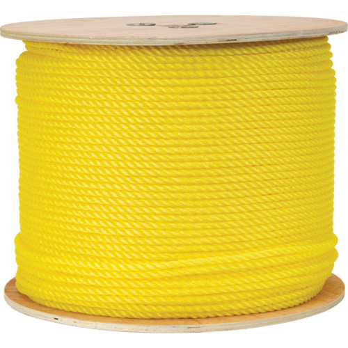 1/4" Braided Yellow Rope, Polypropylene, 1300' Southpoint Industrial Supply