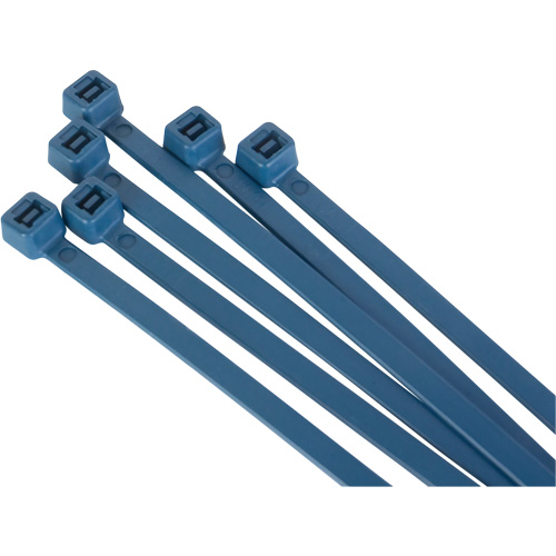 Metal Detectable Cable Ties, 6" L, 120 lbs. Tensile Strength Southpoint Industrial Supply