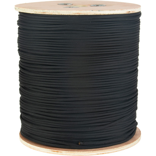 Black Paracord, Nylon, 1600' Southpoint Industrial Supply