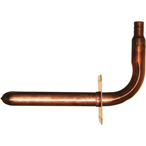 Coude &agrave; embout &agrave; collet avec support, Cuivre, 1/2" x 3-1/2" x 6" Southpoint Industrial Supply