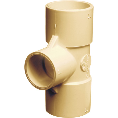 Flowguard Gold&reg; Tee Fitting, Reducing, CPVC, 3/4" x 1/2" x 1/2" Southpoint Industrial Supply