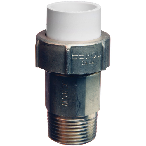 Raccord union, 1" x 3/4", Laiton/PVC-C, Embout femelle x PEX cannel&eacute; Southpoint Industrial Supply