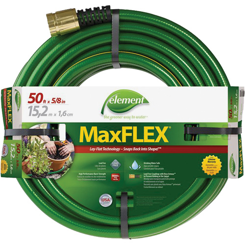 Element&reg; MaxFlex&reg; Hose, Copolymer, 5/8" dia. x 50' Southpoint Industrial Supply