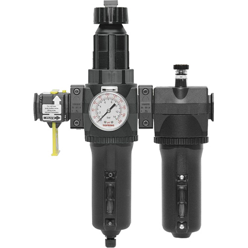 Filtre + r&eacute;gulateur + lubrificateur &agrave; drain manuel avec bol standard et manom&egrave;tre Modulair 400, 3/4" NPT Southpoint Industrial Supply