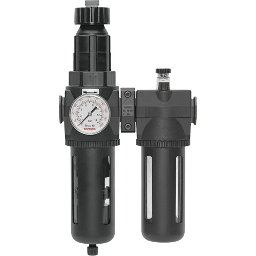 Filter/Regulator & Lubricator Modulair 400 with Gauge & Standard Bowl with Manual Drain, 3/4" NPTF Southpoint Industrial Supply
