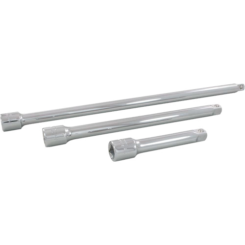 Jeu de rallonges pour douilles, Prise de 1/2", Fini Chrome, 3 Mcx Southpoint Industrial Supply
