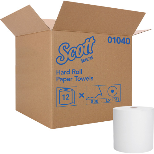 Scott&reg; Essential Hard Roll Towels, 1 Ply, Standard, 800' L Southpoint Industrial Supply