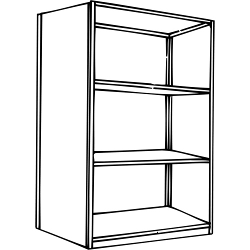 Interlok Shelving Unit, Steel, Boltless, 800 lbs. Capacity, 36" W x 76" H x 24" D Southpoint Industrial Supply