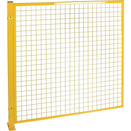 Mesh Style Perimeter Guard, 4' H x 4' W, Yellow Southpoint Industrial Supply
