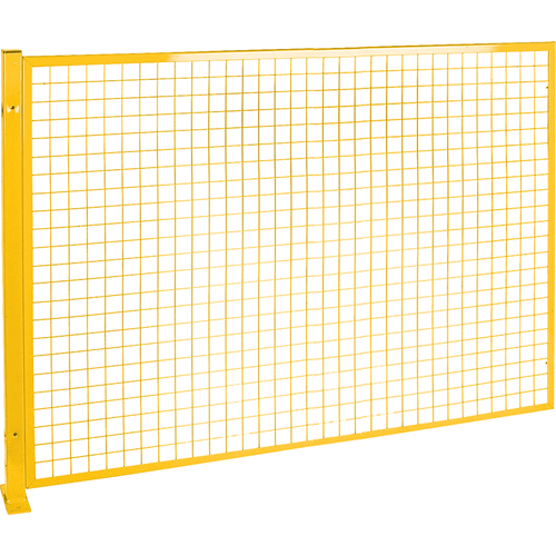 Mesh Style Perimeter Guard, 4' H x 8' W, Yellow Southpoint Industrial Supply