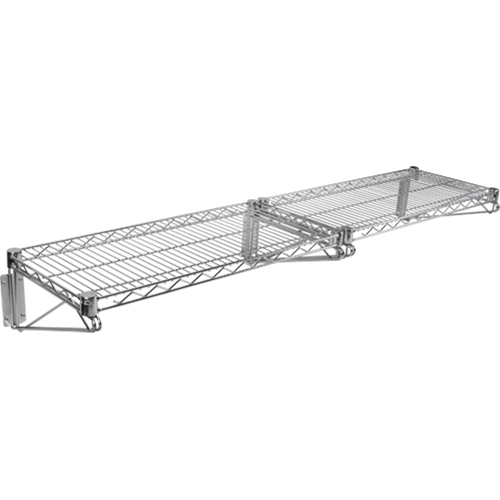 Ensemble d'&eacute;tag&egrave;re murale en treillis, Double Support, 200 lb Capacit&eacute;, 14" p Southpoint Industrial Supply