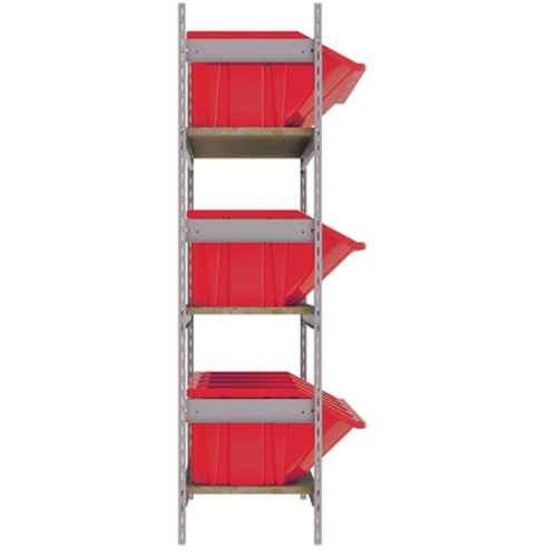 &eacute;tag&egrave;res larges avec bacs g&eacute;ants en plastique, Acier, Sans boulons, De base, 66" la x 60" h x 18" p Southpoint Industrial Supply