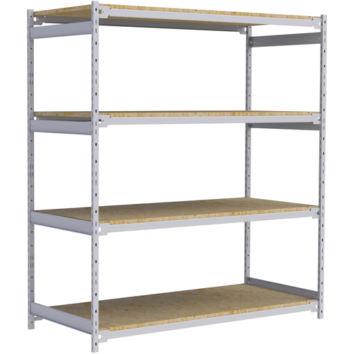 &eacute;tag&egrave;re-classeur de grande largeur, Acier, 4 Tablettes, 72" la x 32" p x 84" h Southpoint Industrial Supply