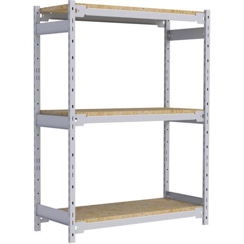 Wide Span Record Storage Shelving, Steel, 3 Shelves, 42" W x 18" D x 60" H Southpoint Industrial Supply