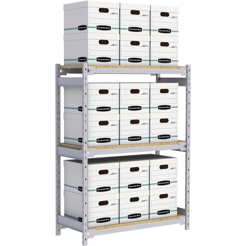 &eacute;tag&egrave;re-classeur de grande largeur, Acier, 3 Tablettes, 42" la x 18" p x 60" h Southpoint Industrial Supply
