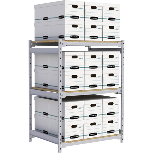 &eacute;tag&egrave;re-classeur de grande largeur, Acier, 3 Tablettes, 42" la x 32" p x 60" h Southpoint Industrial Supply