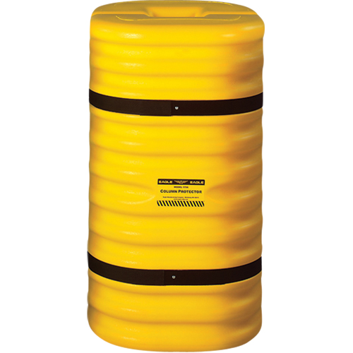 Column Protector, 10" x 10"/10" x 10 " Inside Opening, 24" L x 24" W x 42" H, Yellow Southpoint Industrial Supply