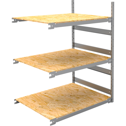 &eacute;tag&egrave;re-classeur de grande largeur, Acier, 3 Tablettes, 42" la x 32" p x 60" h, Ensemble Ajout Southpoint Industrial Supply