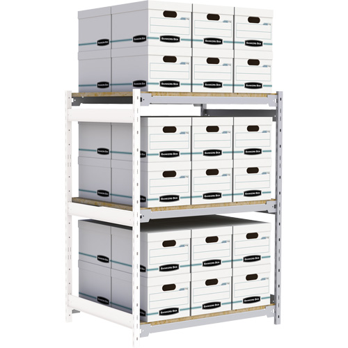 &eacute;tag&egrave;re-classeur de grande largeur, Acier, 3 Tablettes, 42" la x 32" p x 60" h, Ensemble Ajout Southpoint Industrial Supply