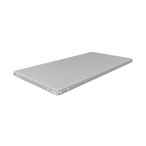 Slotted Angle Shelf, Galvanized Steel, 48" W x 18" D Southpoint Industrial Supply