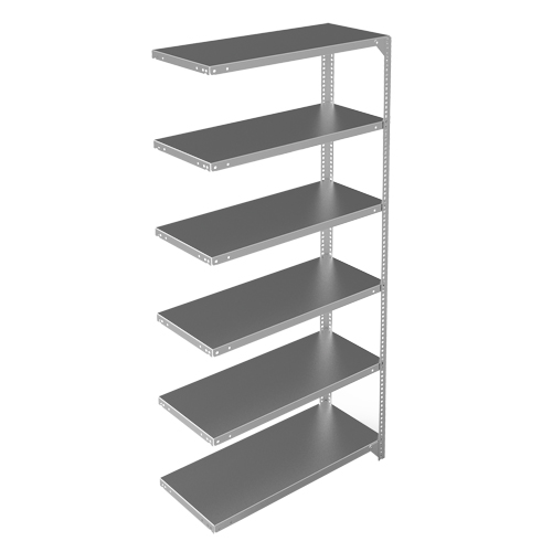 &eacute;l&eacute;ment de rayonnage, Acier galvanis&eacute;, Montant &agrave; fente, Capacit&eacute; 400 lb, 36" la x 72" h x 15" p Southpoint Industrial Supply