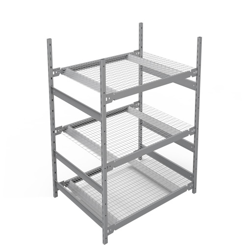 &eacute;tag&egrave;re de grande largeur, Acier, Sans boulons, Capacit&eacute; 1340 lb, 42" la x 60" h x 32" p Southpoint Industrial Supply