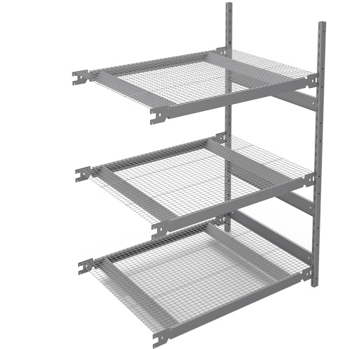 &eacute;tag&egrave;re de grande largeur, Acier, Sans boulons, Capacit&eacute; 1340 lb, 42" la x 60" h x 32" p Southpoint Industrial Supply