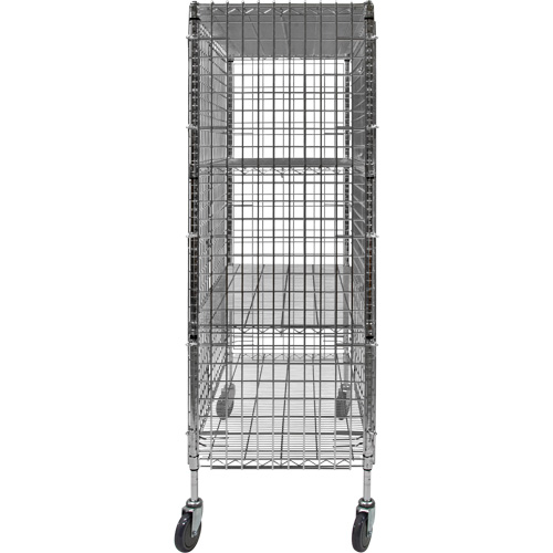 Chariot de s&eacute;curit&eacute;, Chrom&eacute;, 48" x 69" x 24", Capacit&eacute; 500 lb Southpoint Industrial Supply