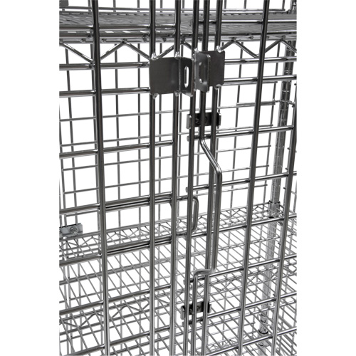 Chariot de s&eacute;curit&eacute;, Chrom&eacute;, 48" x 69" x 24", Capacit&eacute; 500 lb Southpoint Industrial Supply