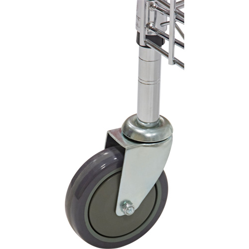 Chariot de s&eacute;curit&eacute;, Chrom&eacute;, 60" x 69" x 24", Capacit&eacute; 500 lb Southpoint Industrial Supply