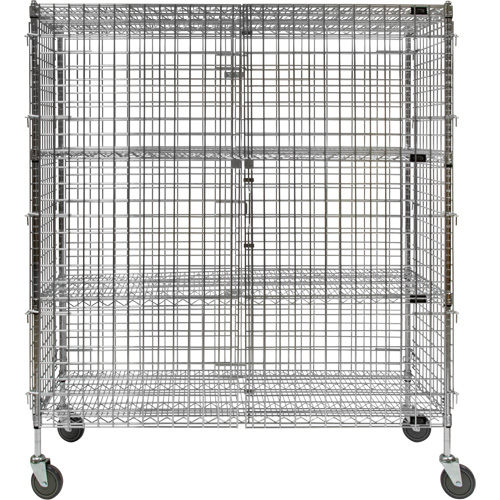Chariot de s&eacute;curit&eacute;, Chrom&eacute;, 60" x 69" x 24", Capacit&eacute; 500 lb Southpoint Industrial Supply
