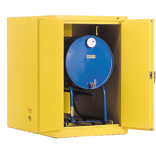 Drum Safety Cabinets, 400 lbs. Cap., Yellow Southpoint Industrial Supply