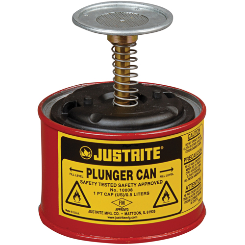 Plunger Cans, 1 pt. Capacity Southpoint Industrial Supply