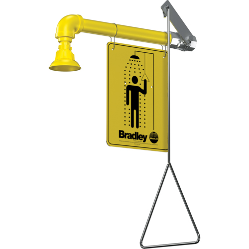 Horizontal Supply Emergency Shower Stations, Wall-Mount Southpoint Industrial Supply
