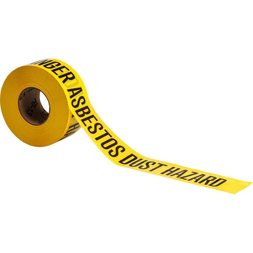 Barricade Tape, English, 3" W x 200' L, 3 mils, Black on Yellow Southpoint Industrial Supply