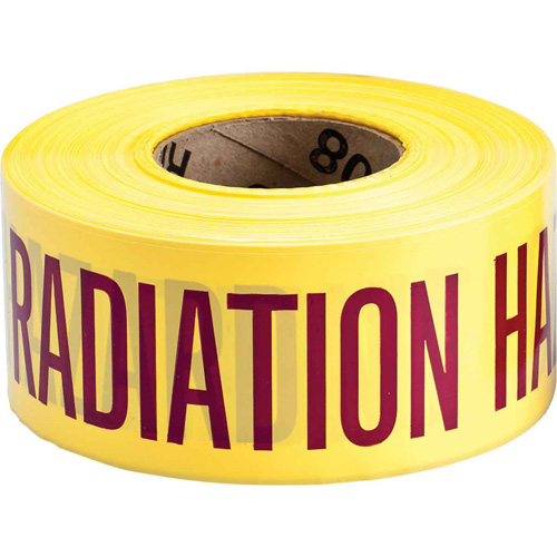 Ruban pour barricade, Anglais, 3" la x 200' lo, 3 mils, Magenta/jaune Southpoint Industrial Supply
