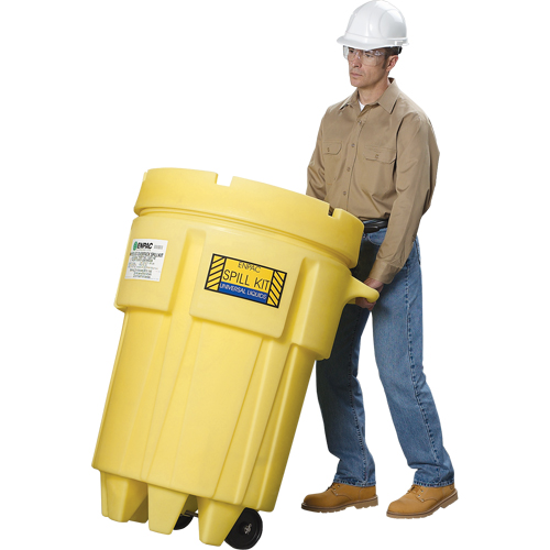 Barils de r&eacute;cup&eacute;ration sur roues Overpack, 95 gal. US, Mobile Southpoint Industrial Supply