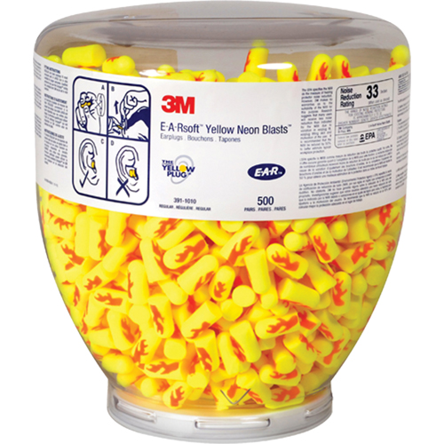 E-A-Rsoft Yellow Neons Earplugs, Bulk - Canister Southpoint Industrial Supply