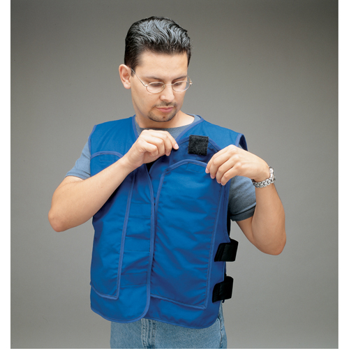 Cooling Vests with Insert Pockets, Large, Royal Blue Southpoint Industrial Supply
