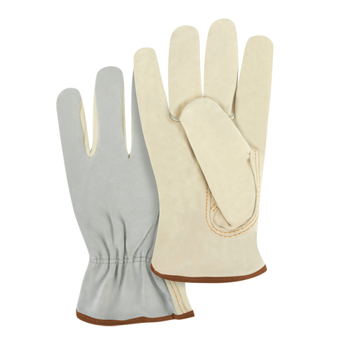 Gants de conducteur &agrave; dos fendu, Grand, Paume en Cuir fleur de vache Southpoint Industrial Supply