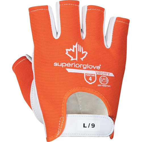 Vibrastop Half-Finger Vibration-Dampening Gloves, Size Medium, Goatskin Palm Southpoint Industrial Supply