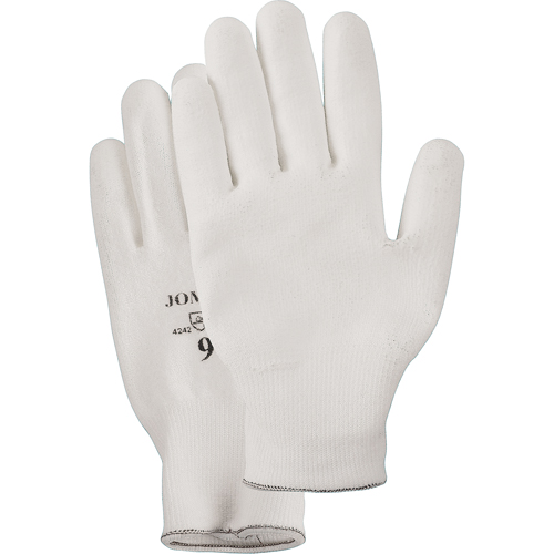 Gants enduit &agrave; paume tricot&eacute;e blanc, Taille Petit/7, Rev&ecirc;tement Polyur&eacute;thane, Enveloppe en PEHP, EN 388 niveau 2 Southpoint Industrial Supply