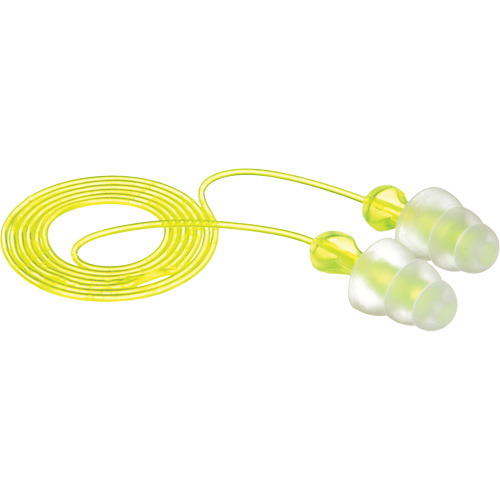 E-A-R Tri-Flange Reusable Earplugs, Corded, Bulk - Polybag, 26 dB NRR, One-Size Southpoint Industrial Supply