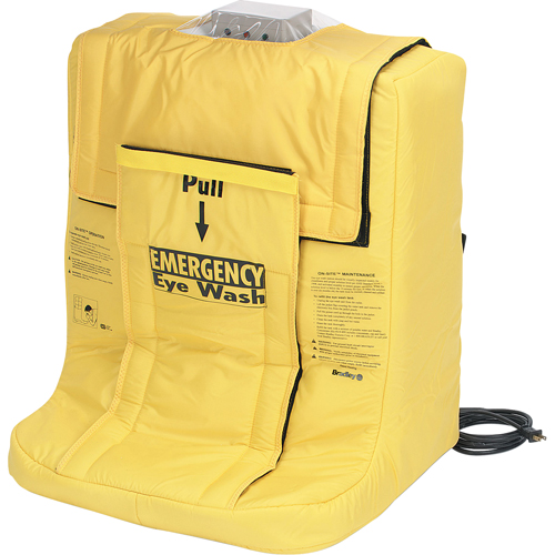 On-Site&reg; Eyewash Station With Heater Jacket, Gravity-Fed, 7 gal. Capacity, Meets ANSI Z358.1 Southpoint Industrial Supply