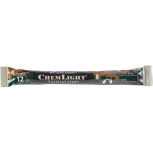 6" Cyalume&reg; Lightsticks, Orange, 12 hrs. Duration Southpoint Industrial Supply